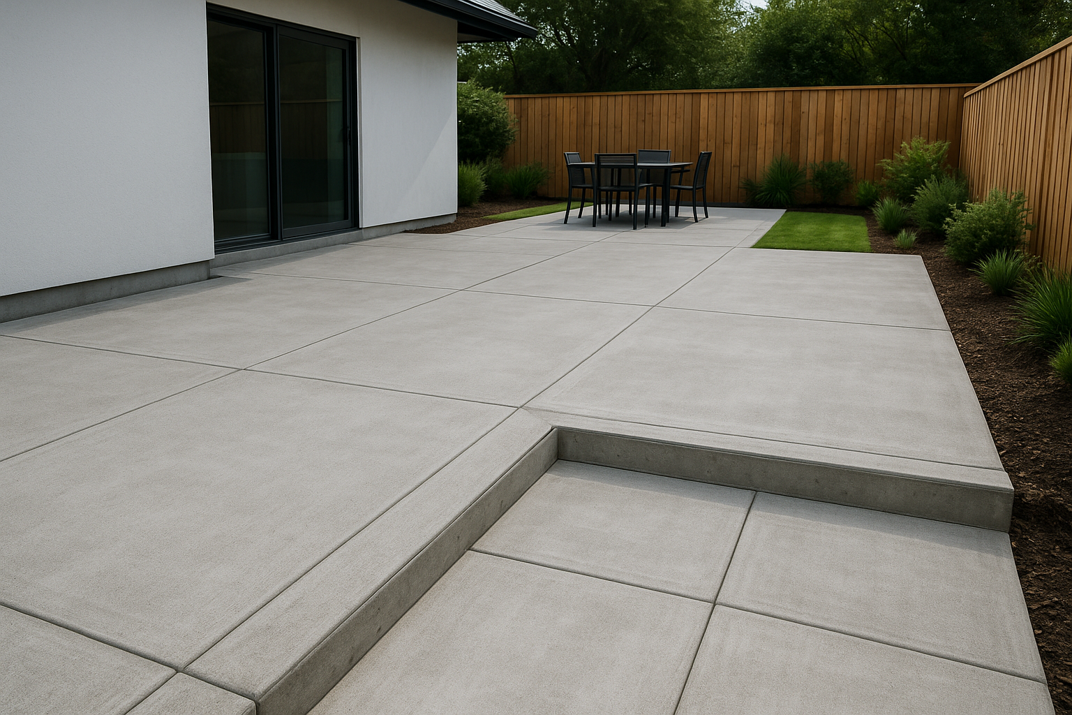 concrete patio